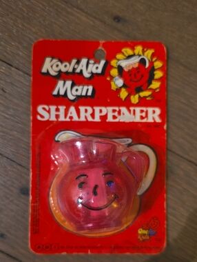 Kool-Aid Man Pink Pitcher Sharpener Vintage 1983 -NEW Kool-Aid Brand